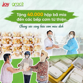 JOY FOOD- TẶNG 40,000 HỘP BÃ MÍA ĐẾN CÁC BẾP ĂN TỪ THIỆN